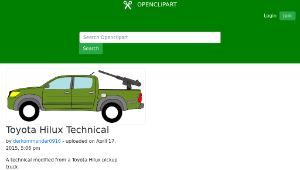 openclipart圖庫：Toyota Hilux Technical縮圖