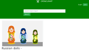 openclipart圖庫：Russian  dolls - matryoshkas-資源代表圖