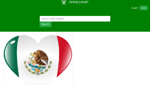 openclipart圖庫：Heart Mexico縮圖