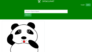 openclipart圖庫：panda