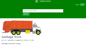 openclipart圖庫：Garbage Truck