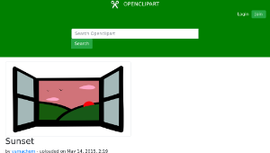 openclipart圖庫：Sunset縮圖