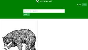 openclipart圖庫：Letra O de Oso-資源代表圖