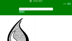 openclipart圖庫：drop - lineart
