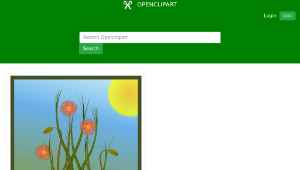 openclipart圖庫：Grass and Flowers