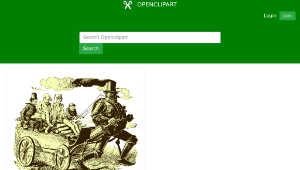 openclipart圖庫：Steam man robot