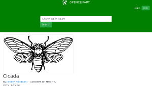 openclipart圖庫：Cicada-資源代表圖