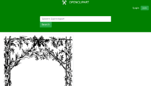 openclipart圖庫：Holly frame