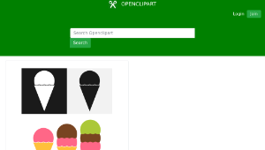 openclipart圖庫：Minimalist Ice Cream Vectors  Collection-資源代表圖