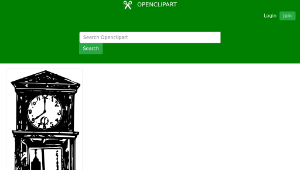 openclipart圖庫：Grandfather Clock-資源代表圖