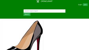 openclipart圖庫：woman shoe-資源代表圖