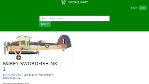 openclipart圖庫：FAIREY SWORDFISH MK 1-資源代表圖