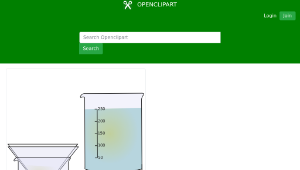 openclipart圖庫：Animation of Filtration of sand and salt and water-資源代表圖