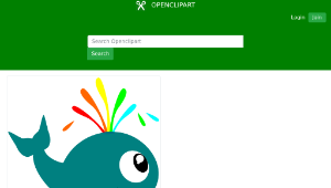 openclipart圖庫：Whale-資源代表圖