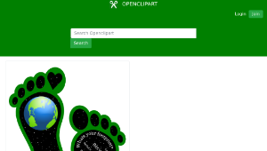 openclipart圖庫：Earth Footprints縮圖