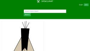 openclipart圖庫：tipi / teepee