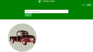openclipart圖庫：Retro Truck-資源代表圖