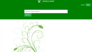 openclipart圖庫：Floral Flourish 2縮圖