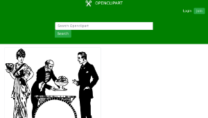openclipart圖庫：Rich People and Servant-資源代表圖