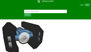 openclipart圖庫：Clip is a Brick - Star Wars mini Tie Fighter Advanced, set 4484縮圖