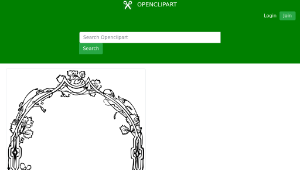 openclipart圖庫：Leafy frame