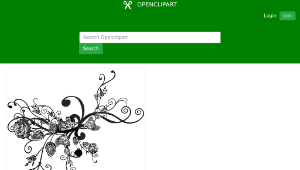 openclipart圖庫：Rose Floral Flourish 13-資源代表圖