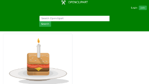 openclipart圖庫：Birthday Burger Vector-資源代表圖