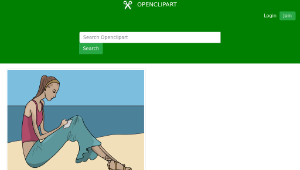 openclipart圖庫：Beach Scene Remake