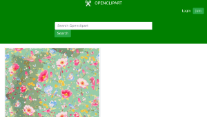 openclipart圖庫：Flower Wall Dimsun Pattern-資源代表圖
