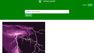 openclipart圖庫：Lightning Pink HD-資源代表圖
