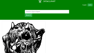 openclipart圖庫：Hairy Monster Face-資源代表圖