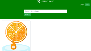 openclipart圖庫：Orange juice縮圖