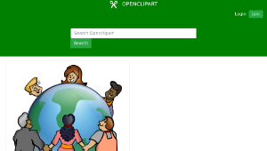 openclipart圖庫：Embrace The World-資源代表圖