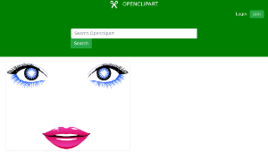 openclipart圖庫：Abstract Female Face
