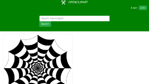 openclipart圖庫：Spider Web Checkered-資源代表圖