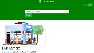 openclipart圖庫：BAR ANTIGO-資源代表圖