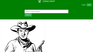 openclipart圖庫：Cowboy-資源代表圖