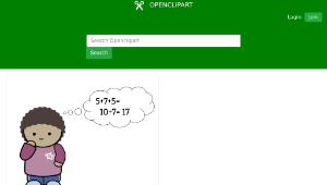 openclipart圖庫：Mental Math-資源代表圖