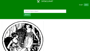 openclipart圖庫：Sexy Ladies in PJs-資源代表圖