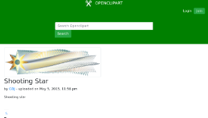 openclipart圖庫：Shooting Star