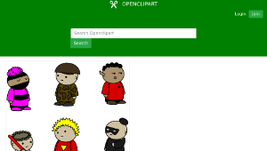 openclipart圖庫：Comic-con attendees