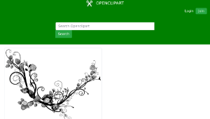 openclipart圖庫：Rose Floral Flourish 12-資源代表圖