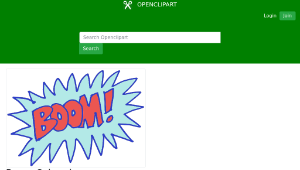openclipart圖庫：Boom Colored