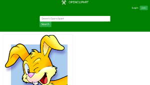 openclipart圖庫：Playful bunny avatar-資源代表圖