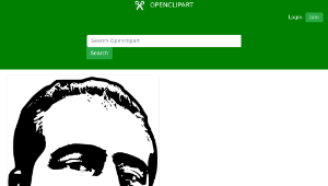openclipart圖庫：FREEBASSELDAY 2014 Head Outline-資源代表圖