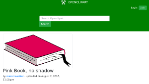 openclipart圖庫：Pink Book, no shadow