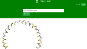 openclipart圖庫：Emblem Border metallic