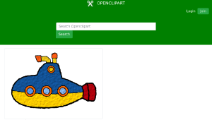 openclipart圖庫：Toy sub 2