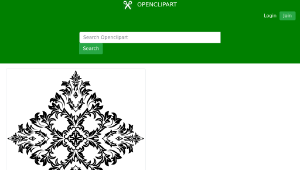 openclipart圖庫：Decorative Ornamental Floral Flourish Design