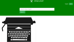 openclipart圖庫：typewriter